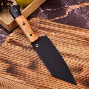 11" Custom Handmade Forged J2 Steel Black Coated Chef Knife-Best Kitchen Knife In USA HSC510  Himalayan steel