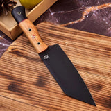 11" Custom Handmade Forged J2 Steel Black Coated Chef Knife-Best Kitchen Knife In USA HSC510  Himalayan steel