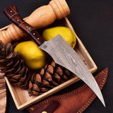 13’’ Handmade Damascus Steel Chefs Knife With Walnut Wood and G10 Handle-Japanese Chef Knife HSCK-508  Himalayan steel