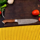 Custom Handmade Twist Damascus Steel Chef's Knife-4 Piece Kitchen Knife Set HSKK-202  Himalayan steel