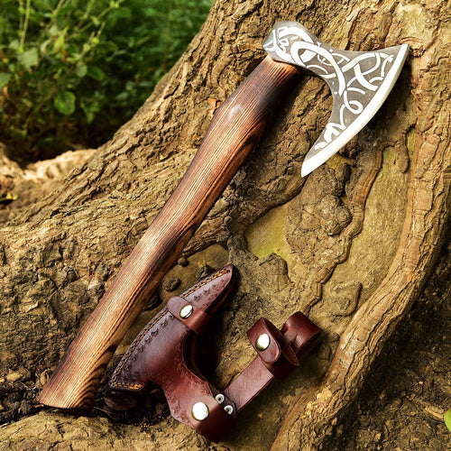 Inferno Acid-Etched Craft Axe HSAX-304 - Himalayan steel