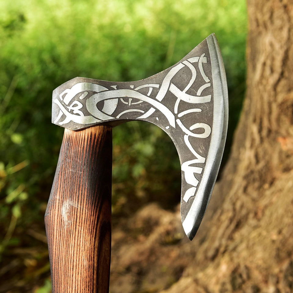 Inferno Acid-Etched Craft Axe HSAX-304 - Himalayan steel