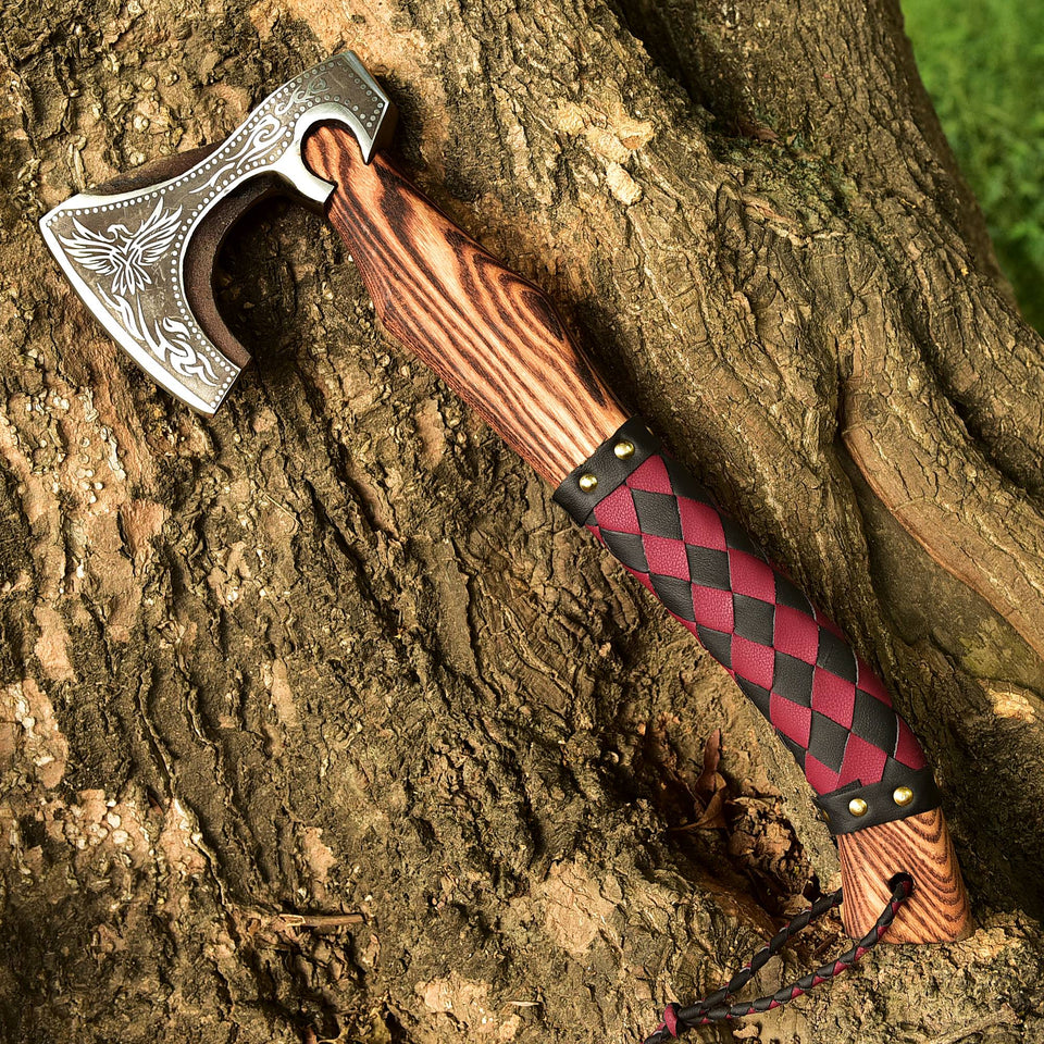 Ironclad Leatherbound Craft Axe HSAX-311 - Himalayan steel