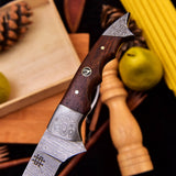 13’’ Damascus Steel Chef Knife with Walnut Handle HSCK-511 - Himalayan steel