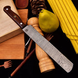 13 Inch Damascus Chef Knife with Walnut handle HSCK-502 - Himalayan steel