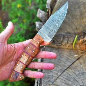 Fire-Fold Fishing Knife with Hard Wood Handle HSHK-122 - Himalayan steel