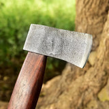 Handmade Carbon Steel Axe with Leather Wrapping-Multifunctional Outdoor Survival Axe HSAX-307  Himalayan steel