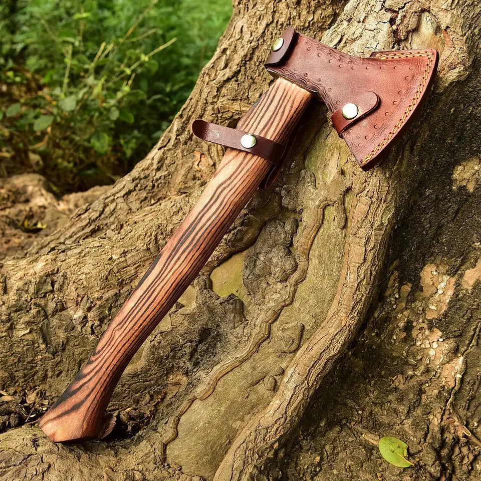 Handmade Forged Carbon Steel Tomahawk Axe-Best Axes For Birthday & Anniversary Gift HSAX-308  Himalayan steel