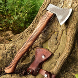 Handmade Forged Carbon Steel Tomahawk Axe-Best Axes For Birthday & Anniversary Gift HSAX-308  Himalayan steel