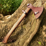 Handmade Forged High Carbon Steel Viking Axe-Viking Bearded Camping Axe HSAX-306  Himalayan steel