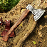 Premium Handmade High Carbon Steel Tomahawk Axe-Best Gift For Birthday & Anniversary HSAX-312  Himalayan steel