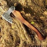 Ragnar Viking Battle Axe-Handmade High Carbon Steel Tomahawk Viking Axe HSAX-314  Himalayan steel