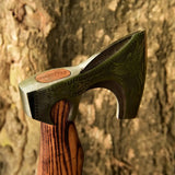 Viking-Handmade High Carbon Steel Tomahawk Axe With Leather Sheath-Best Gift For Him HSAX-311  Himalayan steel