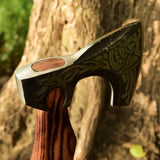 Viking Axe-Handmade High Carbon Steel Tomahawk Axe-Birthday Anniversary Xmas Wedding Gift HSAX-302  Himalayan steel